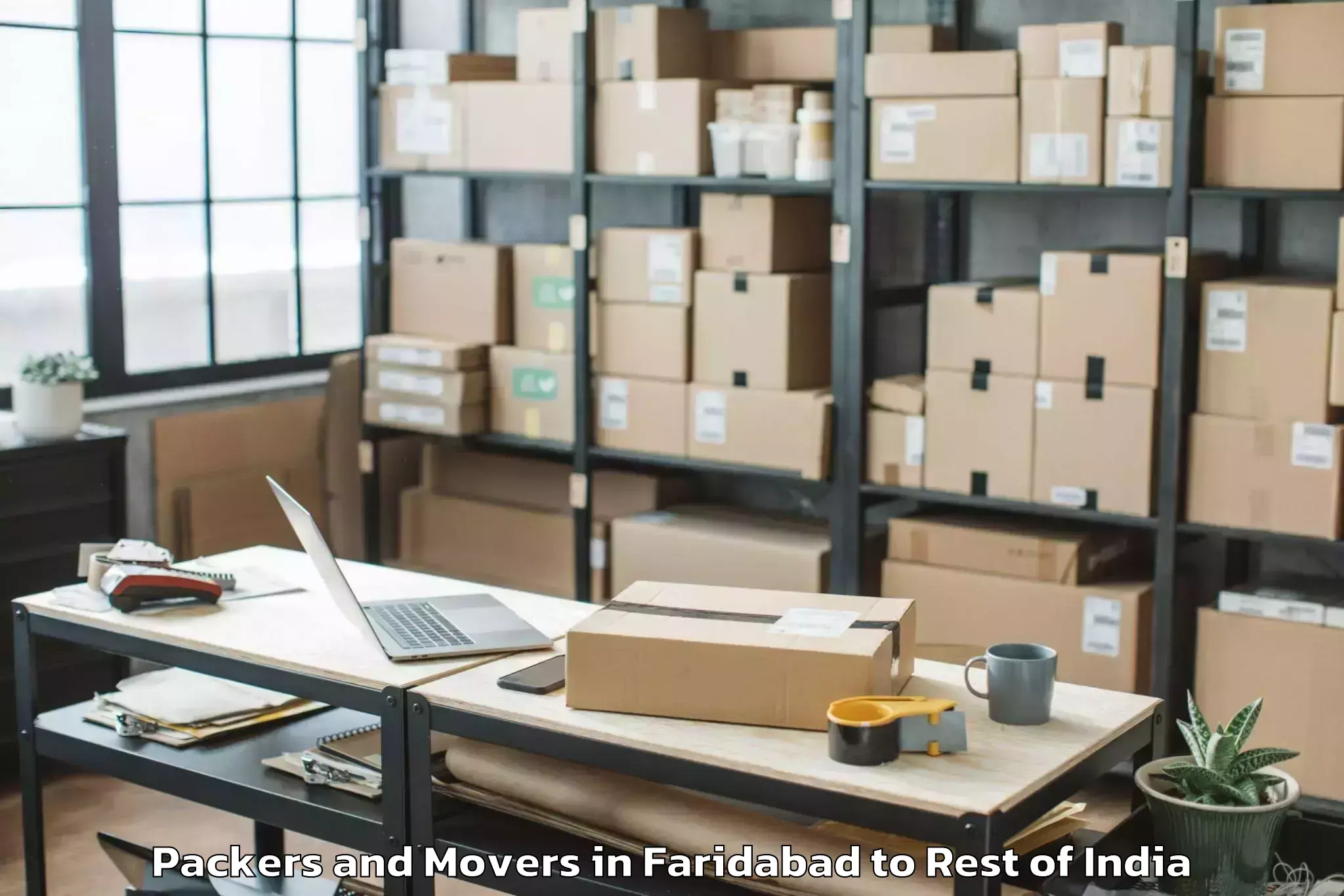 Easy Faridabad to Bhoodan Pochampally Packers And Movers Booking